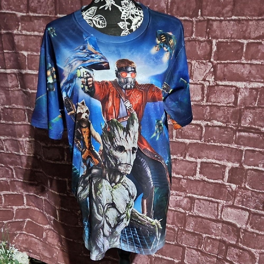 Marvel Guardians of the Galaxy Blue Graphic T-Shirt